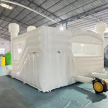Blatesic Inflatable White Wedding Bounce House 15ft x 15ft x 10ft
