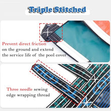 CHZDPP Professional Winter Pool Safety Covers, Customizable Round Inground Pool Protective Cover with Anchors for Concrete or Wooden Boards, Easy Installation(10.2m/33.5ft)