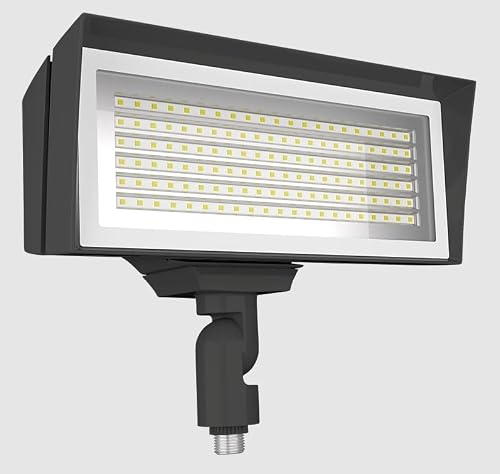 RAB FFLEDM Field Adjustable LED Floodlight CCT 4000K/5000K, Field Adjustable Wattage 52W/80W, Bronze, 120-277 Volts