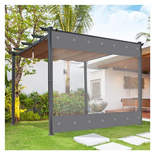 AMEPOO Outdoor Garden Transparent Curtains Dustproof Rainproof Multifunction Retractable Pergola Canopy Transparent Tent for Greenhouses, Gardening(4x4m)