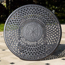 Signature 60 Inch Propane Fire Pit Dining Table by Darlee - Antique Bronze