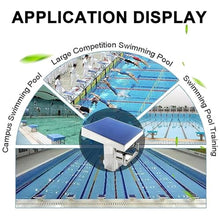 LYJIANGXIN 20in x 20in Stainless Steel Non-Slip Diving Board, Pool One Step Diving Starting Block, Heavy Duty Swimming Competition Jumping Platform with 15° Inclined for Athletes