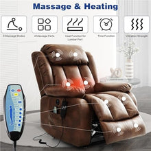 Infinite Position Dual Motor Power Lift Recliner with Massage Heat