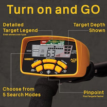 Garrett ACE 400 Metal Detector Bundle – Digital Target ID, Iron Audio, Adjustable Frequency, Includes Pro-Pointer II, Carry Case