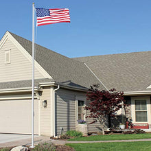 Eder Flag Special Budget 25 Foot Flagpole 3"x1-7/8"x.125" Clear Anodized