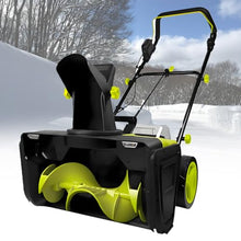 Snow Blower Cordless 3500 W,Hand Push Snow Sweeper 2Batteries