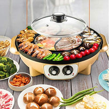 Hot Pot Barbecue Roast Home Non Stick Electric Grill Smokeless Tray Baking Pan
