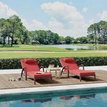 TrailBlaze 2-Piece Rattan Patio Chaise Lounge Set - 5-Position Adjustable Folding Recliner Chairs with Cushions & Pillows - Perfect for Poolside, Backyard, Deck, Porch