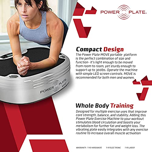 Power Plate Move Vibrating Exercise Platform Red