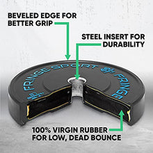 OneFitWonder Fringe Sport Contrast Bumper Plates Set 260 lbs