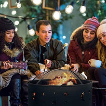 KOMFGT Fire Pits Outdoor Wood Burning Bowl, 24 Inches Diameter Wood Burning Steel Fire Patio & Backyard Firepit