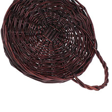 Flower Pot Flower Planter Wall Hanging Wicker Rattam Basket Garden Vine Pot Plants Holder (Color : OneColor) (White patch Five)