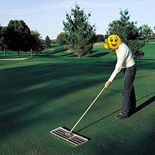 Aikimfuly Garden Lawn Level, Lawn Leveling Rake, with 43 Inch Handle, Heavy Duty Stainless Steel Large Capacity Lawn Leveling Tool Golf Equipment