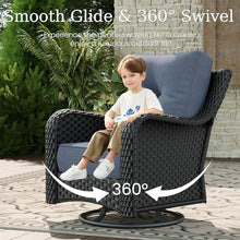 Aeeiua 7 Piece Patio Furniture Set with Fire Pit Table