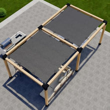 DIY Freestanding Pergola Kit with Canopies - 6x6 Lumber - 8' x 12' Canopy Size - Build Up to 24' x 12'