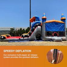 JumpOrange Rocker Commercial Bounce House Water Slide with Pool Rocker Titan