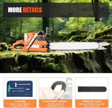 72cc 24 Inch Gas Chainsaw 2-stroke Gasoline Powered Chain Saw With Handheld Cordless Gas-powered Chain Saws Single Cylinder Chainsaws For Cutting Forest Trees Wood, Garden, Farm Cutting 72cc 24