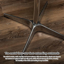 JOSOGO Wood Top Bistro Table, Round/Square with Metal Pedestal Base, Sturdy Space-Saving, Multipurpose Table for Kitchen, Cafe, Balcony Home(C,60cm)