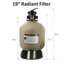 IJOWEEN 19 Inch Above Ground Swimming Pool Sand Filter for Rx Clear Radiant