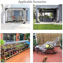 DAZULI Thicken Transparent Tarpaulin Waterproof with Grommets Heavy Duty Garden Rainproof Clear Poly Tarp Plant Cover Insulation Shed Cloth for Garden Camping(Size:5x6m/16x19ft,Color:Clear)