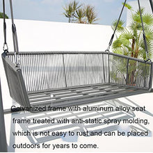Eiwitany Outdoor Double Swing Triangular Structure is Stable, Durable, Corrosion-Resistant, Indoor and Outdoor Universal Rocking Chair (Single)
