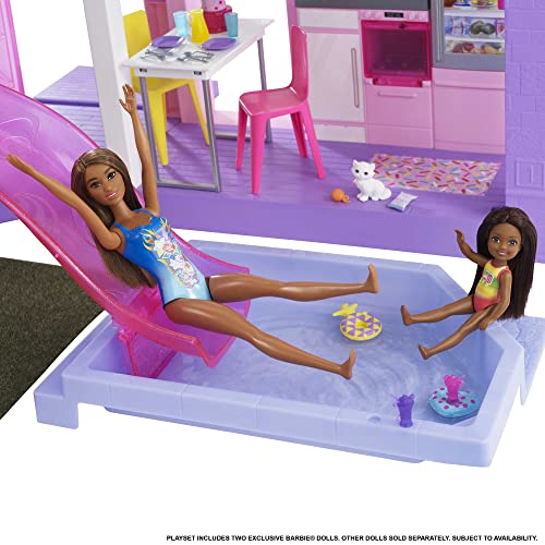 Barbie 60th Celebration DreamHouse Playset with Dolls & Accessories Multicolor