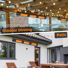 ThermoMate Infrared Outdoor Patio Heater, 4500W Carbon Fiber Heating for Porch, Deck, Garage with Remote 24 Hours Timer, Hard Wired 240V