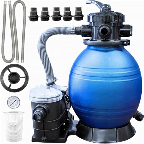 IJOWEEN 12-Inch Above Ground Swimming Pool Sand Filter System for Rx Clear