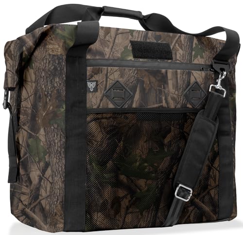 Xtreme Sight Line ~ AQUA G CUBƎ 100 Waterproof Faraday Bag for Medium to Large Generators and Electronics ~ Protects Against EMP/CME/EMF/RF ~ Diamond Form Farday Lined Interior ~ Backwoods Camo
