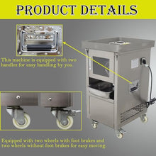 HQHAOTWU Electric Meat Grinder Stainless Steel 2200W Silver