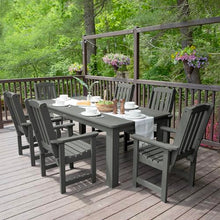 Highwood Lehigh 7pc Rectangular Dining Set 84" x 42" Coastal Teak
