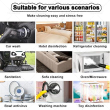 High Pressure Steam Washer Jet Washer, Power Wash with Accessories, for Patio and Car, Portable Heavy-Duty Steam Cleaner for Cleaning Drives, Vehicles, Garden Blue