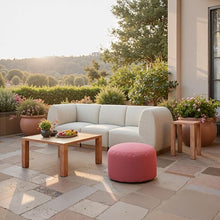 Zuo Christy Corner Chair Beige, Beige Sectional, Modern Style, Patio Furniture, Outdoor Fabric (100% Polyester), Aluminum, Outdoor Living, 34.6" W x 34.6" D x 30.3" H, Non-Stackable