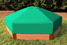 Frame It All Composite Hexagon Sandbox Kit with Cover Classic Sienna 2