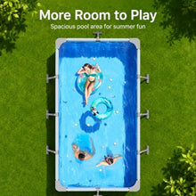 Rectangular Above Ground Pool, Reinforced Frame Swimming Pool for Backyard