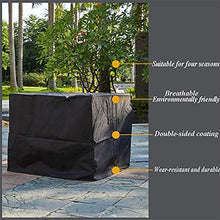 Garden Furniture Covers, Waterproof Patio Table Cover Tear Resistance 420D Oxford Fabric UV Resistant Protective Covers for Table Chair Sofa Outdoor Keep The Furniture Intact (Grey 220 x 150 x 80 cm)