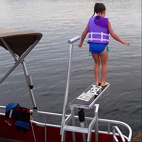 Lillipad Diving Board Pack with SEADEK Foam Silver Anodized Storm Grey Undermount