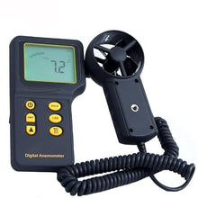 FRAHS Mini Digital Anemometer, Wind Speed Gauge Temperature Air Flow Tester Thermometer, Backlight Wind Speed Meter for Measuring Wind Speed