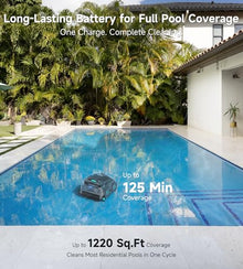 (2026 NEW) WYBOT B1 Cordless Robotic Pool Vacuum Six-Roller Brush