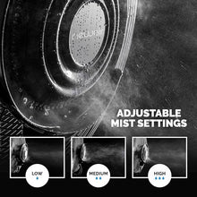 NewAir 24" Pedestal Misting Fan | 7500 CFM | Adjustable Mist Levels | Water Tank | 3 Fan Speeds | Black Mister Fan | Perfect for the Patio, Back Yard, or Outdoor Dining Space