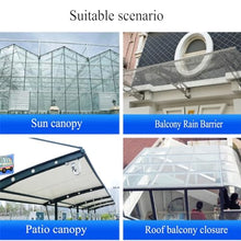 EMYJAY Roofing Sheet Polycarbonate Sheet, Clear Daylighting Panel Transparent Heat-Insulating Flame Retardant Greenhouses Cover for Cold Frame Cladding (Color : Clear, Size : 1mx15m)