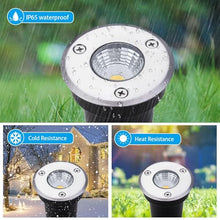 QICBYING 6PCS LED Beam Spotlight - Underground Light LED, AC85-265V COB Garden Landscape Lights, IP65 Waterproof Recessed Buried Lights, for Outdoor Park Driveway Lighting(White,30W)