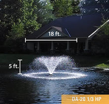 Scott Aerator DA-20 Display Pond Aerator 1/3 HP 230V Black