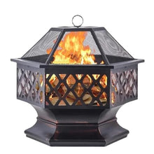 Fire Pit Home Fire Pits for Courtyard Garden Outdoor Leisure Heaters Stove Metal Wrought Iron Campfire Wood Family BBQ