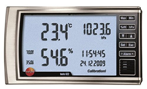 Testo 0560 6220 Hygrometer with Pressure Indicator, 0 to 100 Percent RH Range, 0.1 Percent RH Resolution