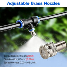 Construction Site Hose Mister Setup, Misting Line System for Cooling