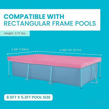 8.5'x5.4'x26 Metal Frame Above Ground Pool with Rectangular Cover