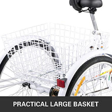 Bkisy Adult 7-Speed Tricycle White