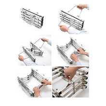 EGBHNJKL Stainless Steel Camping Folding Portable Barbecue Grill Charcoal Wood Fire Bonfire Stove