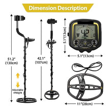 JIQHOHX Underground Metal Detector, Underground Metal Detector Accurate Locating Gold Digger Treasure Hunter Depth 2.5 M Detector Pointer High Accuracy Lightweight (with Headphone A)